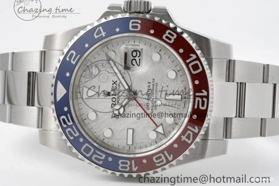 Edition 1:1 BLRO CHS Best GMT II SS 904L on Bracelet JDF 126719 Meteorite Master VR3285 0429